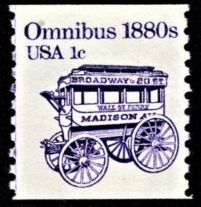 US 1897 MNH VF  1 Cent Omnibus 1880's