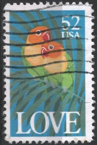 SC#2537 52¢ Love Single (1991) Used
