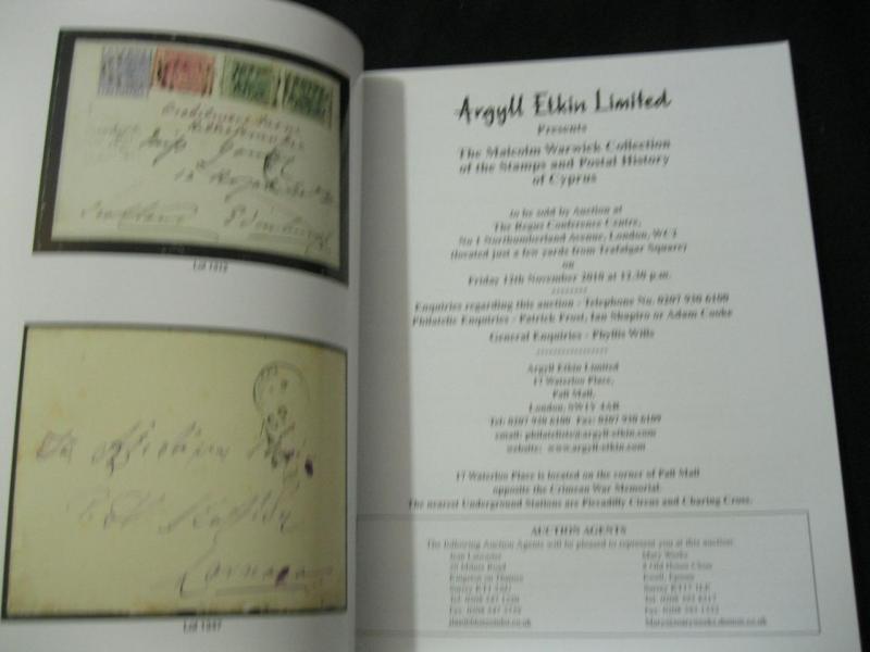 ARGYLL ETKIN AUCTION CATALOGUE 2010 CYPRUS THE 'MALCOLM WARWICK' COLLECTION