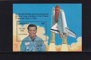 LI02 Lesotho 1993 International Space Year Mint Stamps Mini Sheet Stockcard