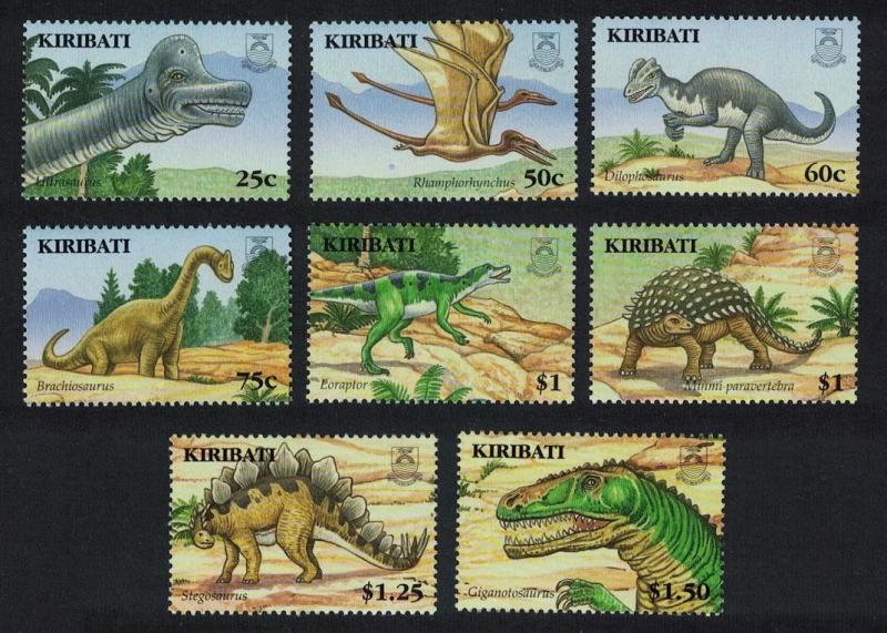 Kiribati Dinosaurs and Prehistoric Animals 8v SG#772-779 SC#894-901