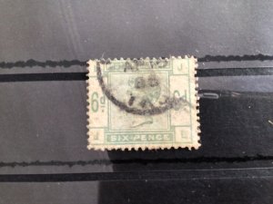 Great Britain 1883 used six penny stamp  Ref 57416