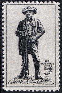 SC#1242 5¢ Sam Houston Issue (1964) MNH