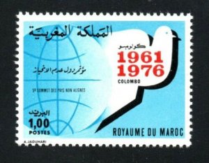 1976- Morocco - Conference of Non-Aligned Countries, Colombo- Dove- Set 1v.MNH** 