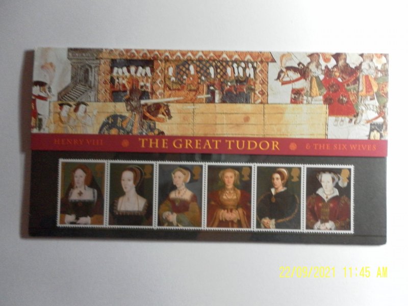 GB 1997 The Great Tudor , SG1965 - 1971 Presentation Pack, - MNH