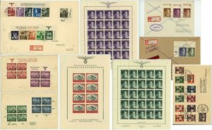 WWII German Occupied POLAND General Government Cover Postage Sheet Collection