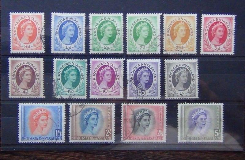 Rhodesia & Nyasaland 1954 to 5s Used 