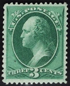 US Stamp #158 3c Green Washington MINT NH SCV $110