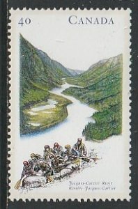 1991 Canada - Sc 1324 - MNH VF - 1 single - Rivers -1- Jacques-Cartier River, ON