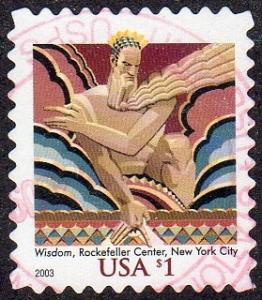 United States 3766 - Used - $1 Wisdom (2003) (cv $1.15)