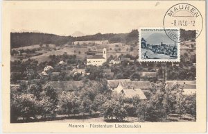 54536 - LIECHTENSTEIN - POSTAL HISTORY: MAXIMUM CARD - 1950 ARCHITECTURE-