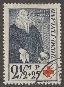 Finland, stamp,  Scott#B14, used, hinged, red cross