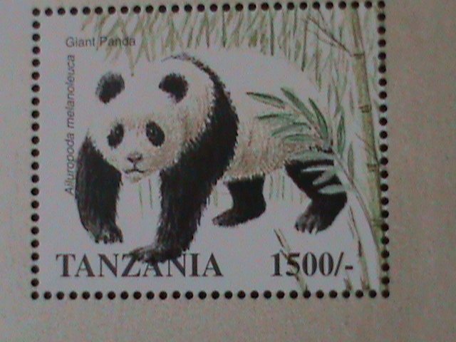 ​TANZANIA -LOVELY CHINA GIANT PANDA--MNH S/S-VF LAST ONE WE SHIP TO WORLDWIDE