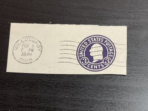 US SC# U436f Cut Square Used