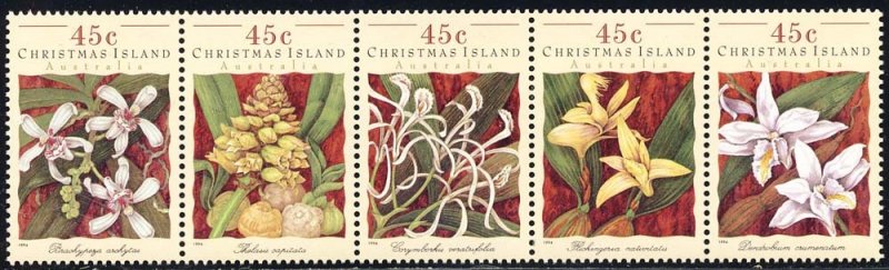 Christmas Island 1994 Sc 363 Orchids Flower Flora Stamps MNH