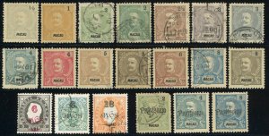 Macao Portuguese Early Postage Stamp Collection Used Mint LH