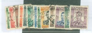 Southern Rhodesia #42-54 Used Single (Complete Set)