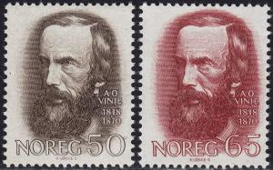 Norway - 1968 - Scott #515-16 - MNH - Vinje Poet