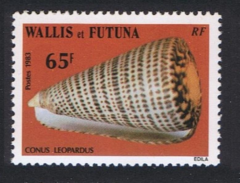 Wallis and Futuna Sea Shells 1v Leopard Cone SG#433 SC#313