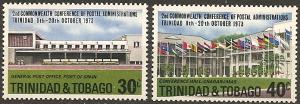 Trinidad & Tobago 239-40 MNH 1973 Postal Admin.Conference