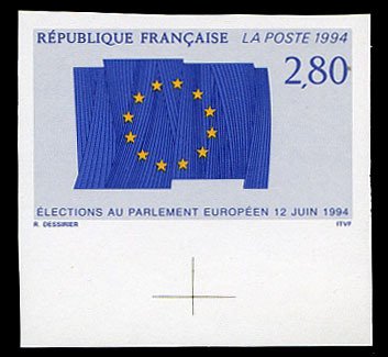 France, 1950-Present #2405 (YT 2860) Cat€40, 1994 European Parliamentary El...