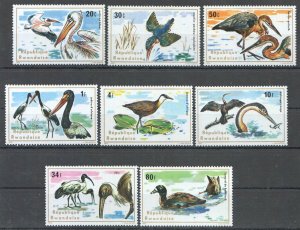 Wb021 1975 Rwanda Fauna Water Birds 1Set Mnh