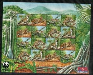 Malaysia Scott 538-41 Mint NH sheet WWF