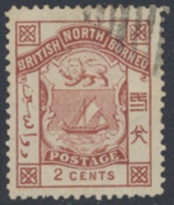 North Borneo  SG 25  Sc# 27  perf 14 Used / CTO BBRC    see details  / scans