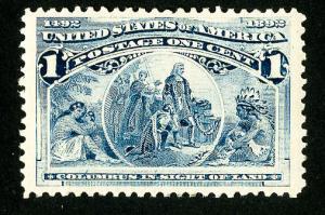 US Stamps # 230 Superb OG NH Large Margins P.O. Fresh