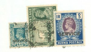 Burma (Myanmar) #O21/23-4 Used