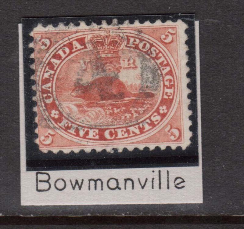 Canada #15 Used With 4 Ring 4 Cancel