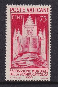 Vatican City  #51  MNH  1936  Catholic Press Conference . church and bible 75c