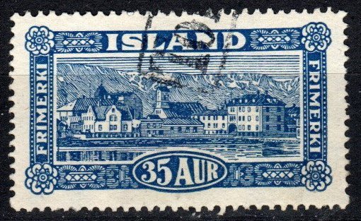 Iceland #147 F-VF Used  CV $3.50 (P657)