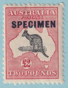 AUSTRALIA 129 MINT NEVER HINGED OG $4500 Normal Specimen - SKG