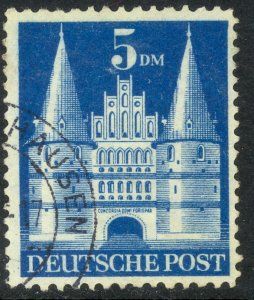 GERMANY 1948-51 5m Type I US BRITISH ZONES Buildings Issue Sc 661 VFU