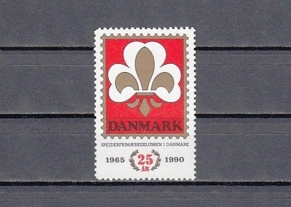 Denmark, 1990 issue. 25 Years of Scouting Label.