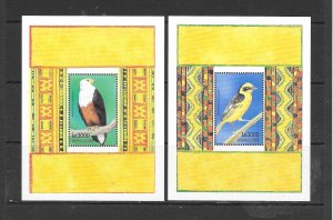 BIRDS - SIERRA LEONE #2195-6 EAGLE & WEAVER S/S MNH