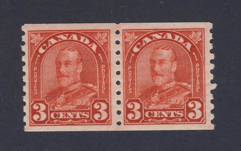 2x Canada George V Stamps Pair of #181-3c MH VF Guide Value = $50.00