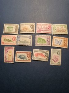 Stamps British Honduras Scott #144-55 hinged