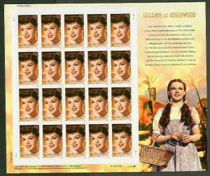 US Scott 4077 Judy Garland Legends of Hollywood 2005 MNH Sheet of 20 39c Stamps