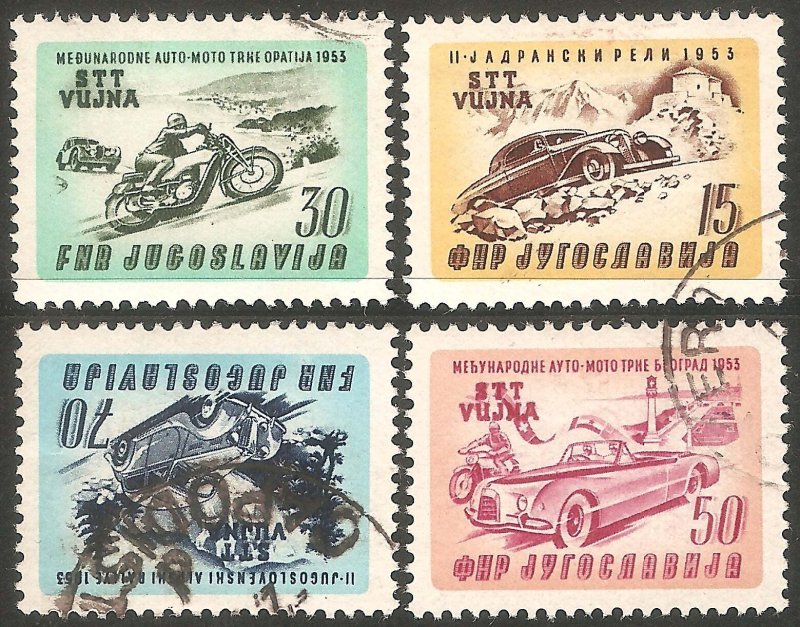 TRIESTE ZONE B Sc# 79 - 82 Used FVF Set-4 STT-VUJA Auto Racing