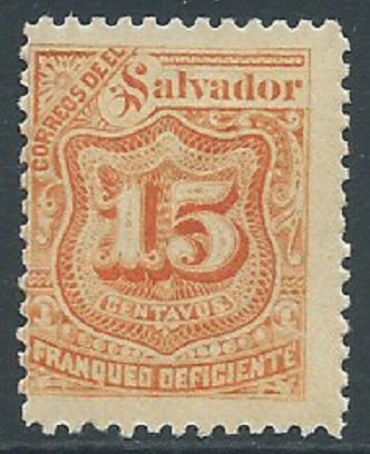 El Salvador, Sc #J46, 15c MH