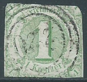 Thurn & Taxis, Sc #47, 1kr Used