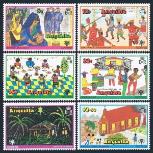 Anguilla 331-336,336a, MNH. Michel 329-334, Bl.23. Christmas 1978. IYC 1979.