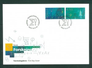 Norway. 1994 FDC Cachet. Research In Norway  Sc#  1065-1066.