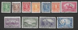 Canada 217-227  MNH/Used Complete 21SC: 27.50