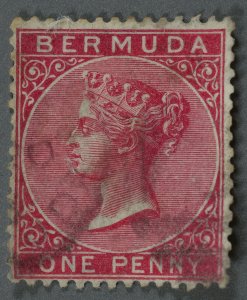 Bermuda #19c Used VG/Fine Rose Wm CA(2) Light Place Cancel