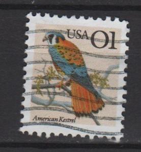 USA 1990/95 - Scott 2476 used - 1c, American Kestrel 