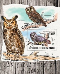 2016 Centrafrique - Owls. Y&T: 991; Michel: 6299 / Bl.1481