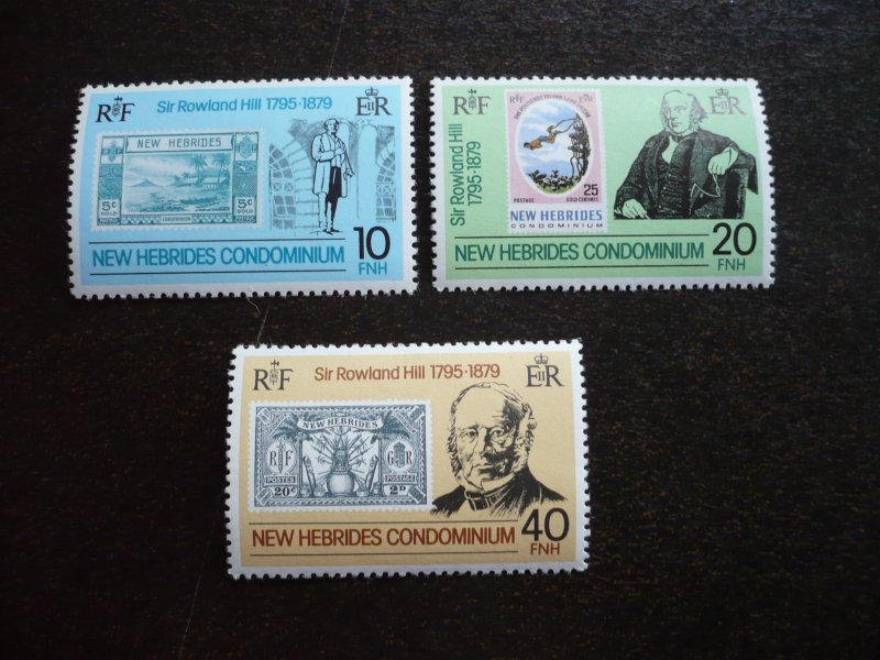 Stamps - New Hebrides (British)- Scott# 265-267 - Mint Hinged Set of 3 Stamps